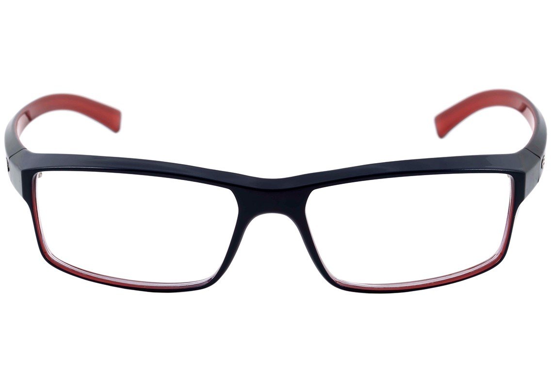 Óculos de Grau HB Polytech M 93055 Black / Matte Blue - 54 mm Navy Gray - 54 mm