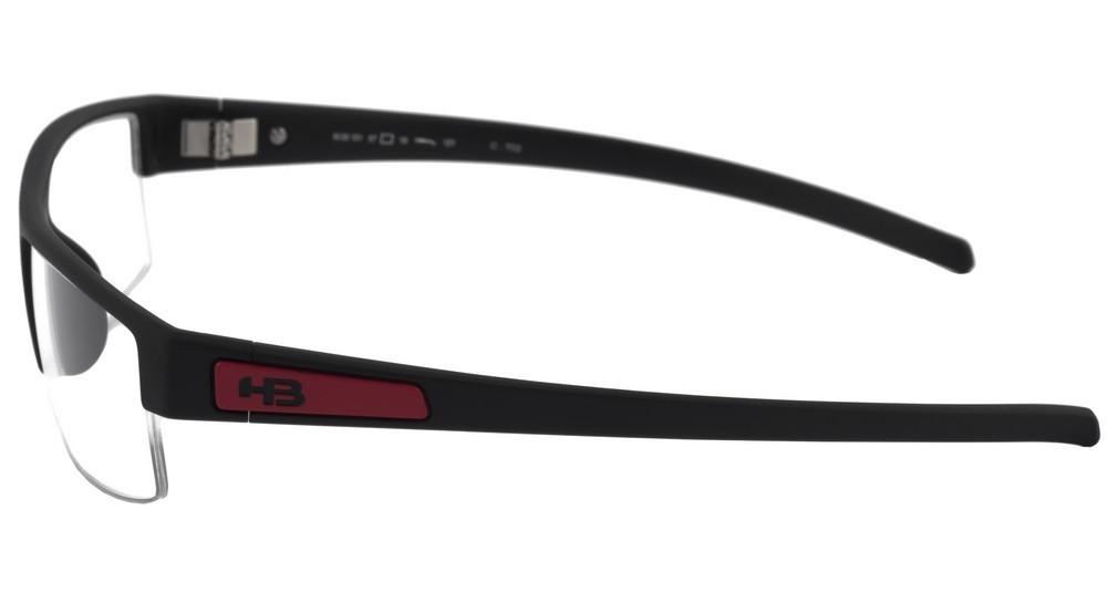 Óculos de Grau Hb Polytech M 93101 Matte Black D. Red - Lente 5,7 Cm