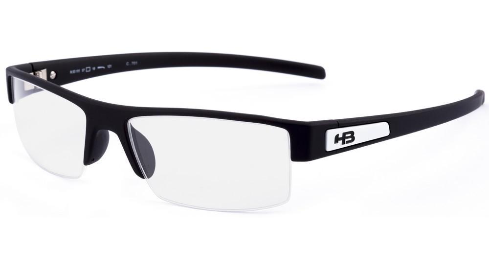 Óculos de Grau Hb Polytech M 93101 Matte Black D. Red - Lente 5,7 Cm