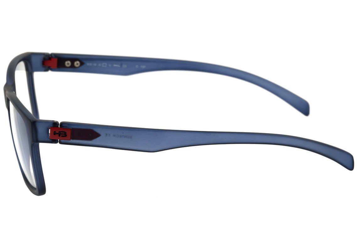 Óculos de Grau HB Polytech M 93108 Matte Black D. White - 52 mm Gloss Black D. Blue - 52 mm