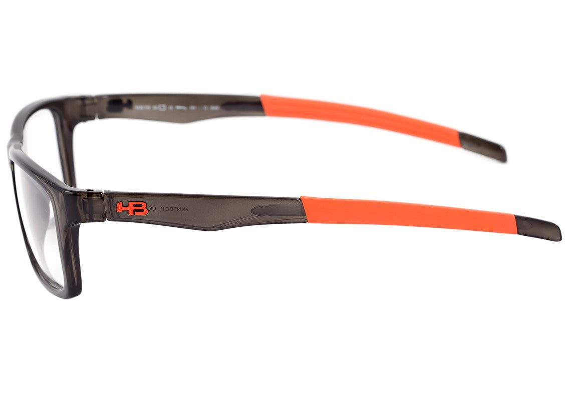 Óculos de Grau HB Polytech M 93119 Gloss Onyx D. Orange - 53 mm