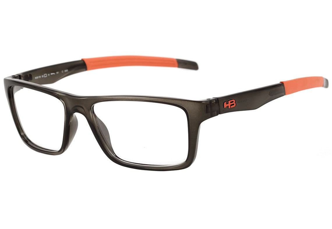 Óculos de Grau HB Polytech M 93119 Gloss Onyx D. Orange - 53 mm