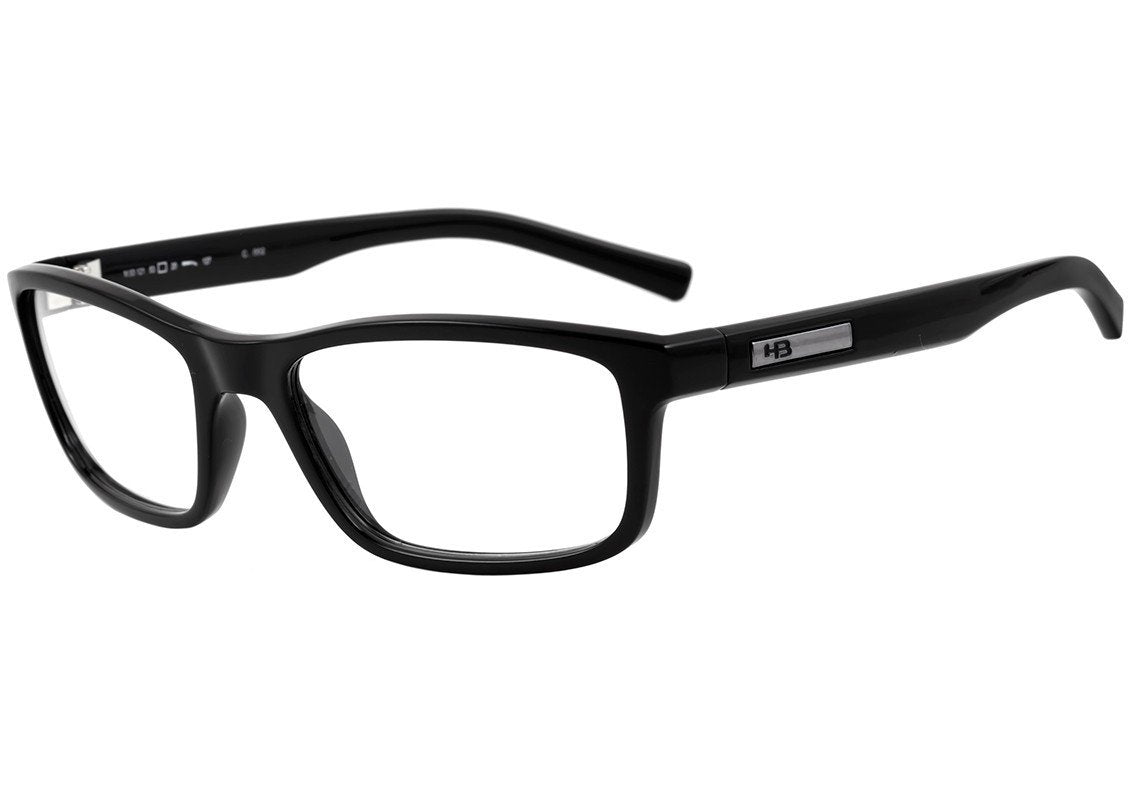 Óculos de Grau HB Polytech M 93121 Matte Black - 53 mm Gloss Black - 53 mm