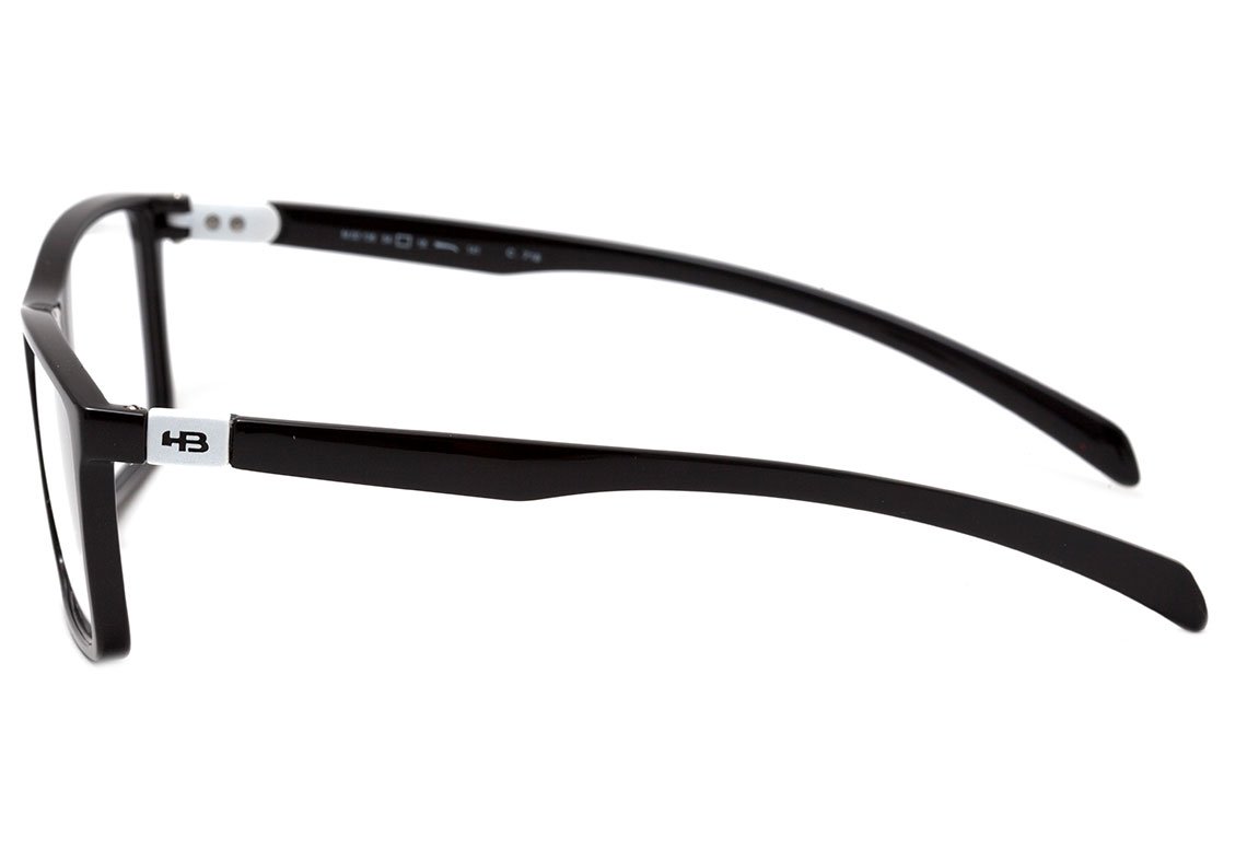 Óculos de Grau HB Polytech M 93136 Matte Black D. Blue - 54 mm Matte Black D. White