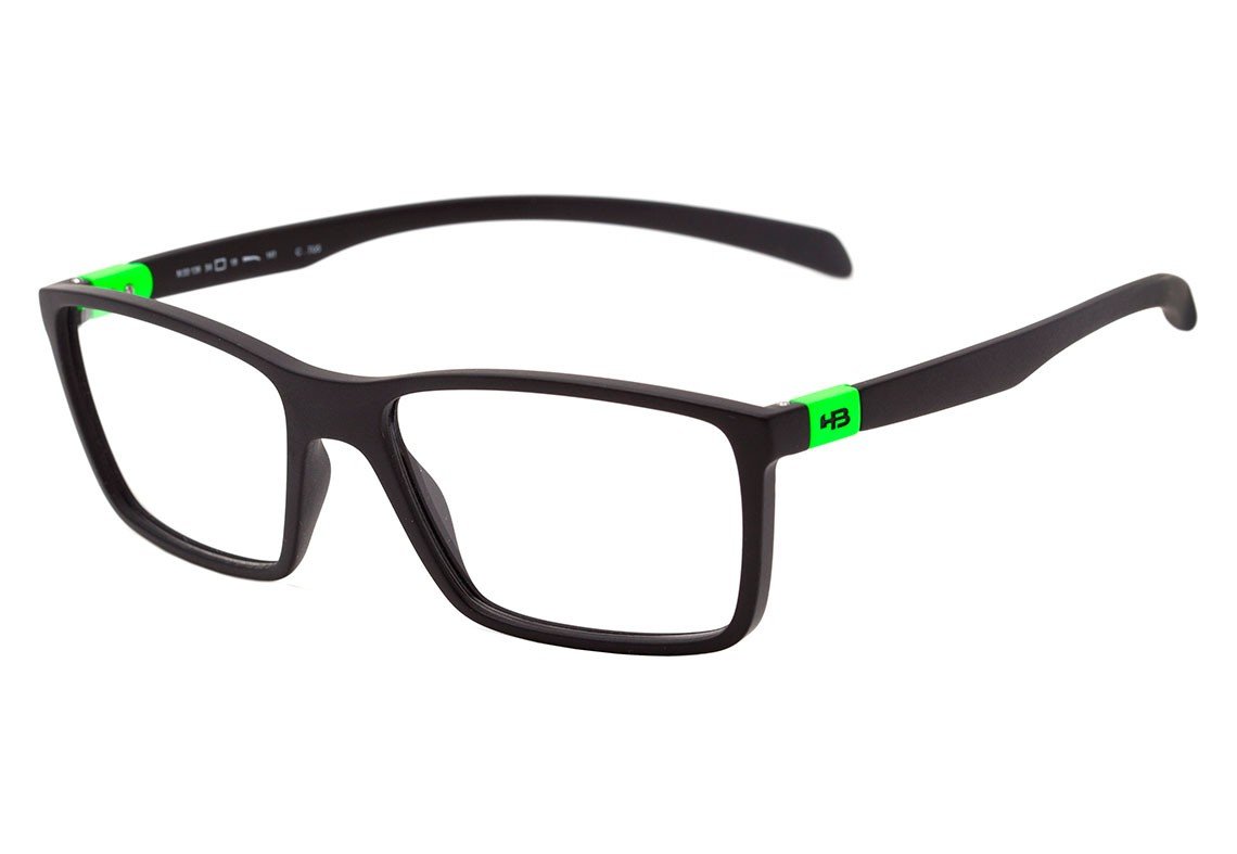 Óculos de Grau HB Polytech M 93136 Matte Black D. Blue - 54 mm Matte Black D. White