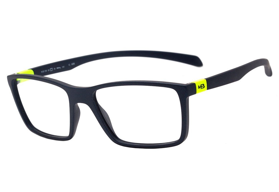Óculos de Grau HB Polytech M 93136 Matte Black D. Blue - 54 mm Matte Black D. White