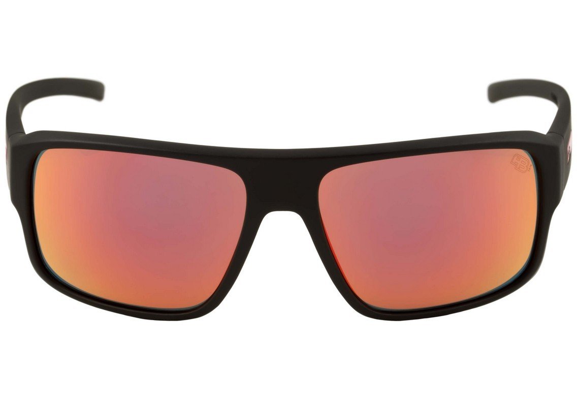 Óculos de Sol HB Redback Matte Café Bege / Brown - 59 mm Matte Black D. Red/ Red Espelhado