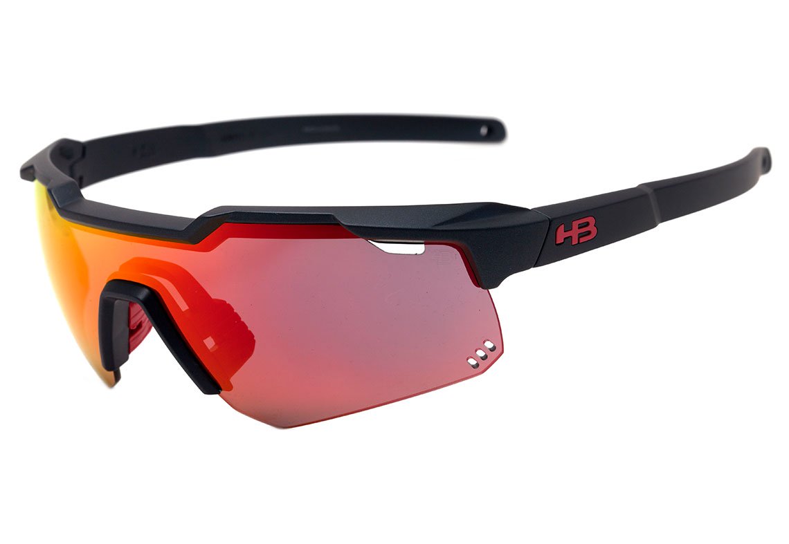 Óculos de Sol Hb Shield Matte Navy/ Multi Red Unico
