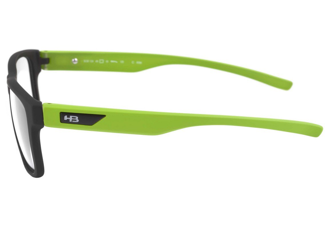 Óculos de Grau Hb Teen H-Bomb Matte Black Lucky Green - 49 mm