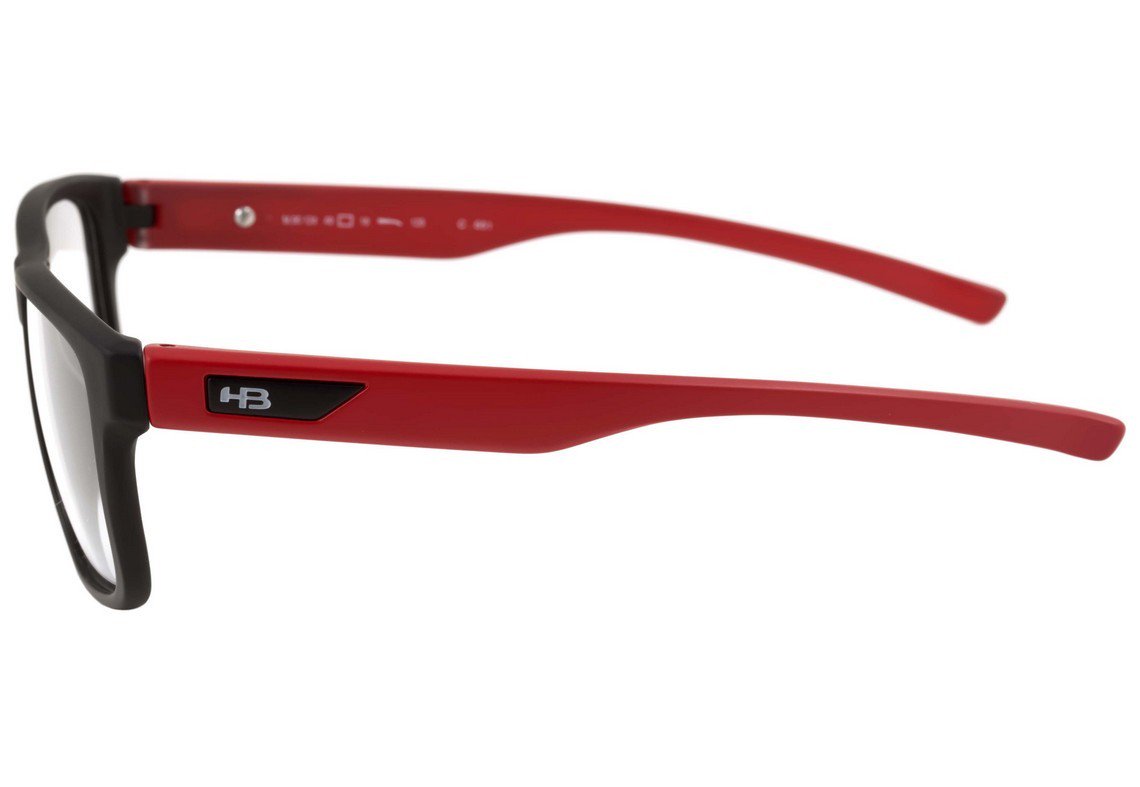 Óculos de Grau Hb Teen H-Bomb Matte Black Red - 49 mm