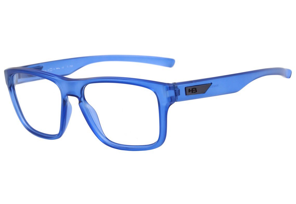 Óculos de Grau Hb Teen H-Bomb Matte Clear Blue - 49 mm