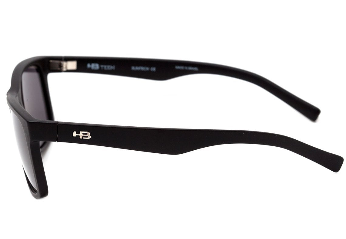 Óculos de Sol HB Teen Ozzie Gloss Black / Gray Unico - 50 mm Matte Black Lucky Green/ Green Espelhado Unico