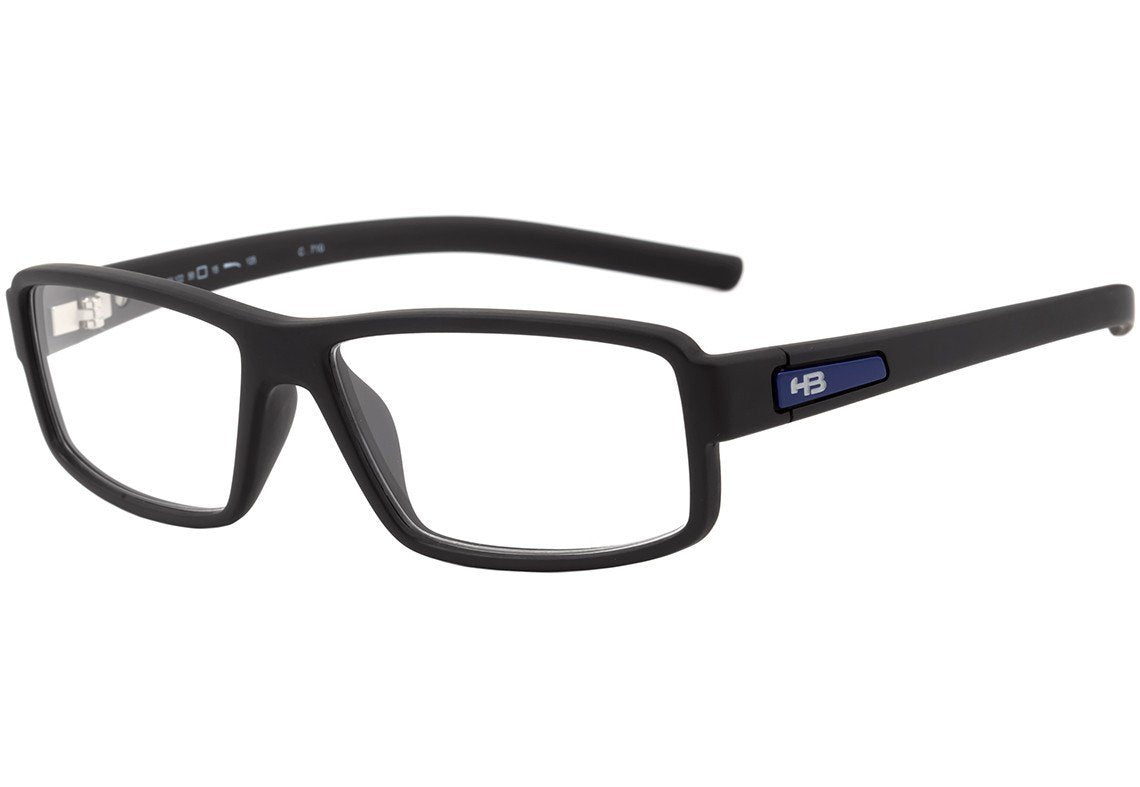 Óculos de Grau Hb Teen Polytech M 93122 Matte Black D. Blue - 50 mm