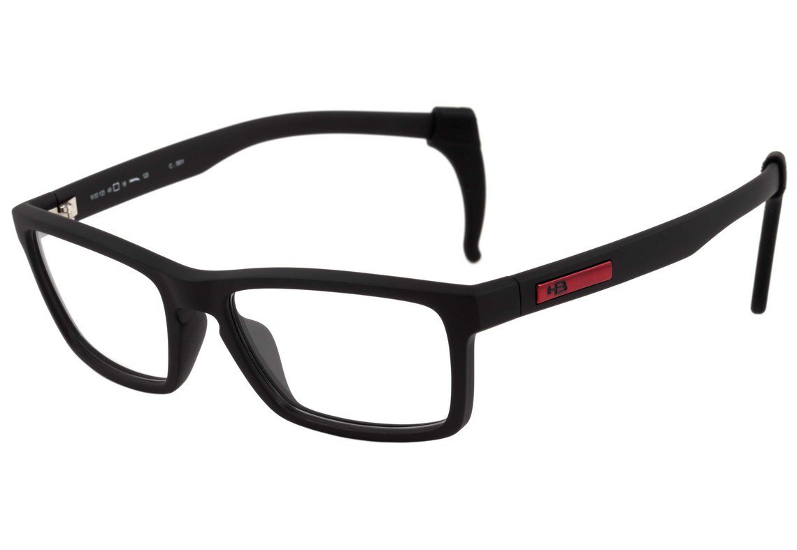 Óculos de Grau HB Teen Polytech M 93123 Matte Black - 48 mm