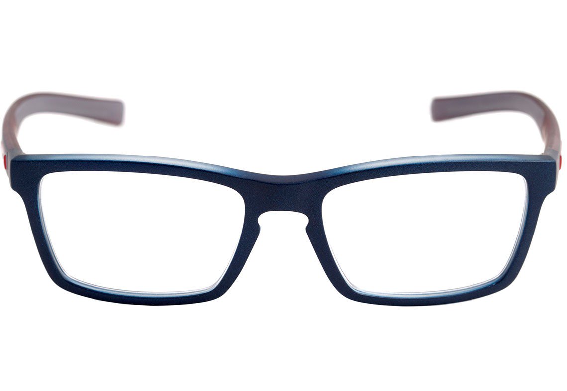 Óculos de Grau HB Teen Polytech M 93123 Matte Navy On Marsala - 48 mm