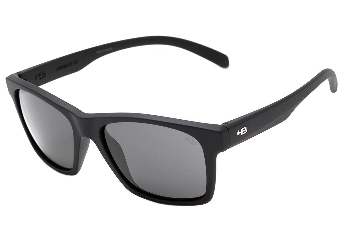 Óculos de Sol HB Unafraid Black Gold / Bronze Polarized Unico - 55 mm Matte Black/ Red Polarized Unico