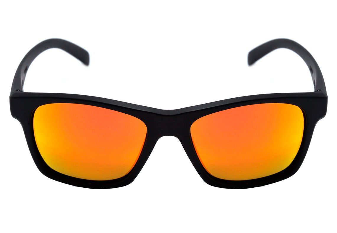 Óculos de Sol HB Unafraid Black Gold / Bronze Polarized Unico - 55 mm Matte Black/ Red Polarized Unico