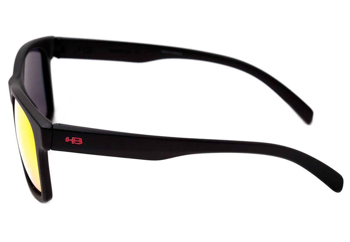 Óculos de Sol HB Unafraid Black Gold / Bronze Polarized Unico - 55 mm Matte Black/ Red Polarized Unico