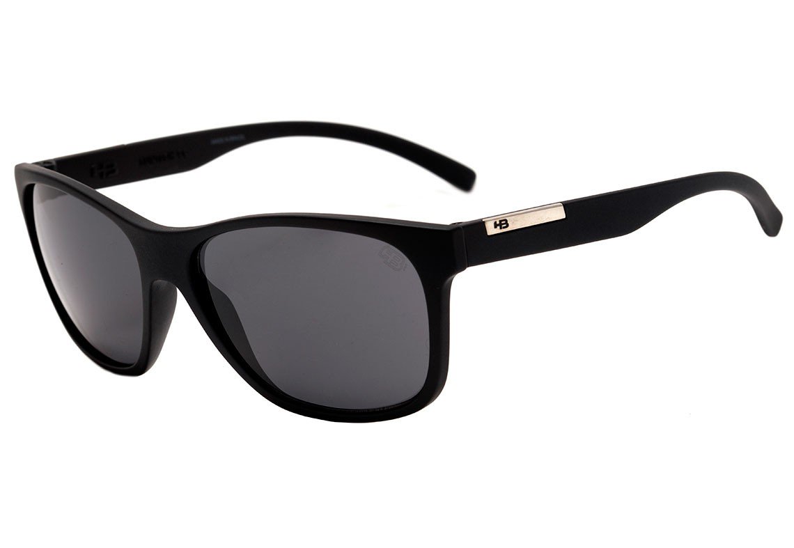 Óculos de Sol HB Underground Matte Black Wood / Gray Unico - 60 mm Matte Black D. Red/ Pink Espelhado