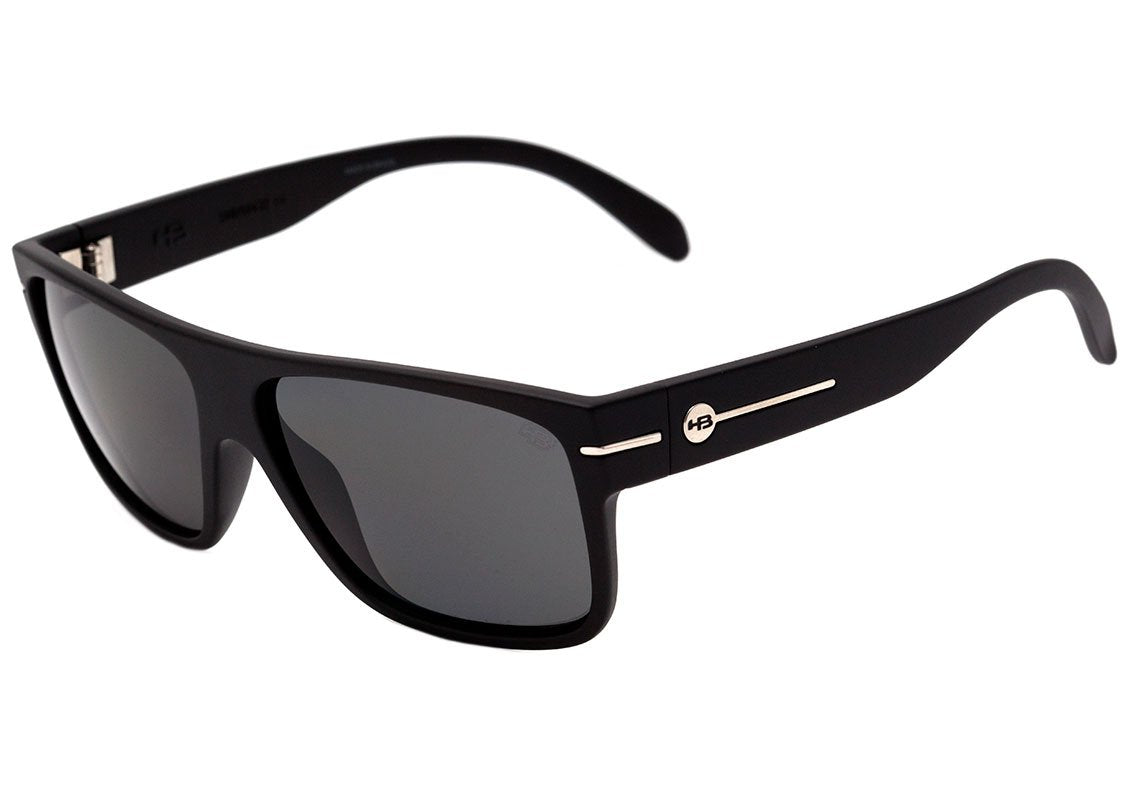 Óculos de Sol HB Would Matte Graphite / Gray Unico - 60 mm Matte Black Turtle/ Brown
