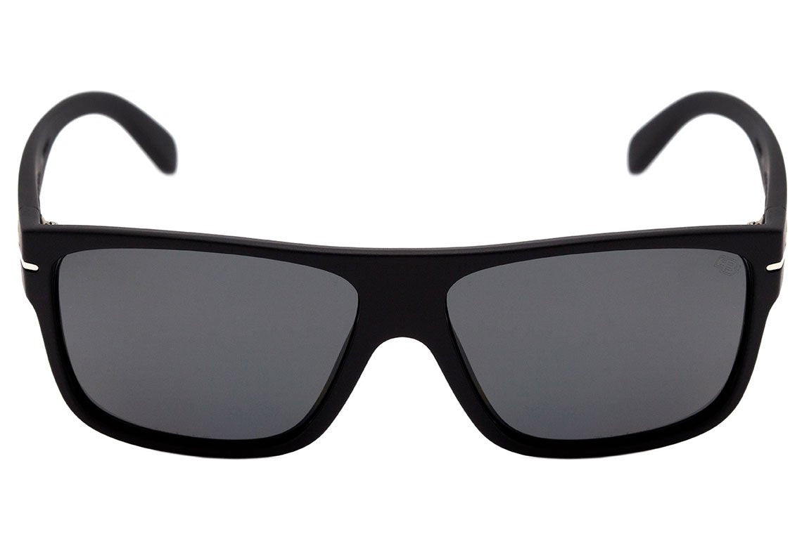 Óculos de Sol HB Would Matte Graphite / Gray Unico - 60 mm Matte Black Turtle/ Brown