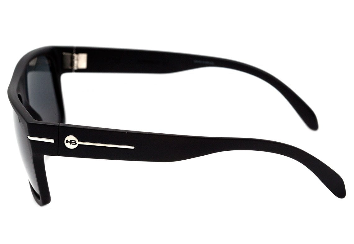 Óculos de Sol HB Would Matte Graphite / Gray Unico - 60 mm Matte Black Turtle/ Brown