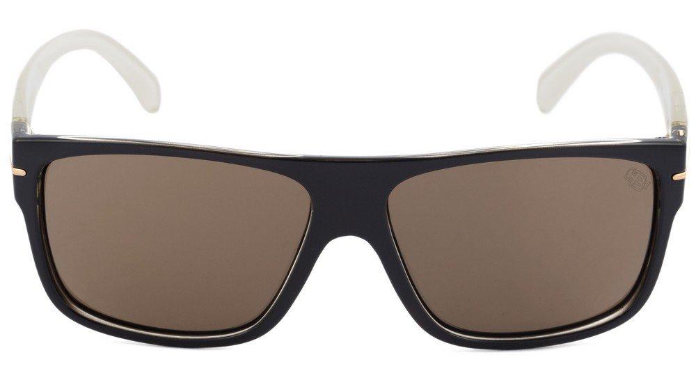 Óculos de Sol HB Would Matte Graphite / Gray Unico - 60 mm Black White/ Brown