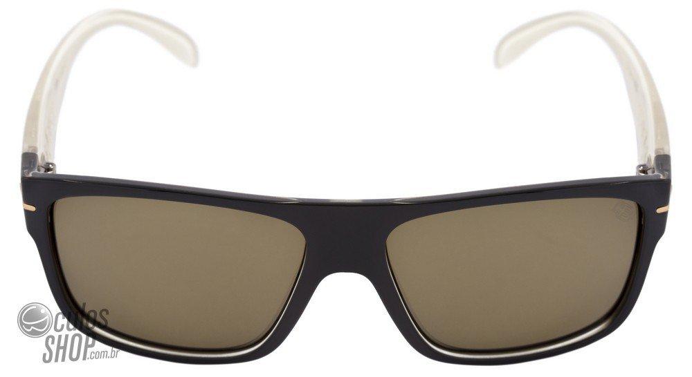 Óculos de Sol HB Would Matte Graphite / Gray Unico - 60 mm Black White/ Brown