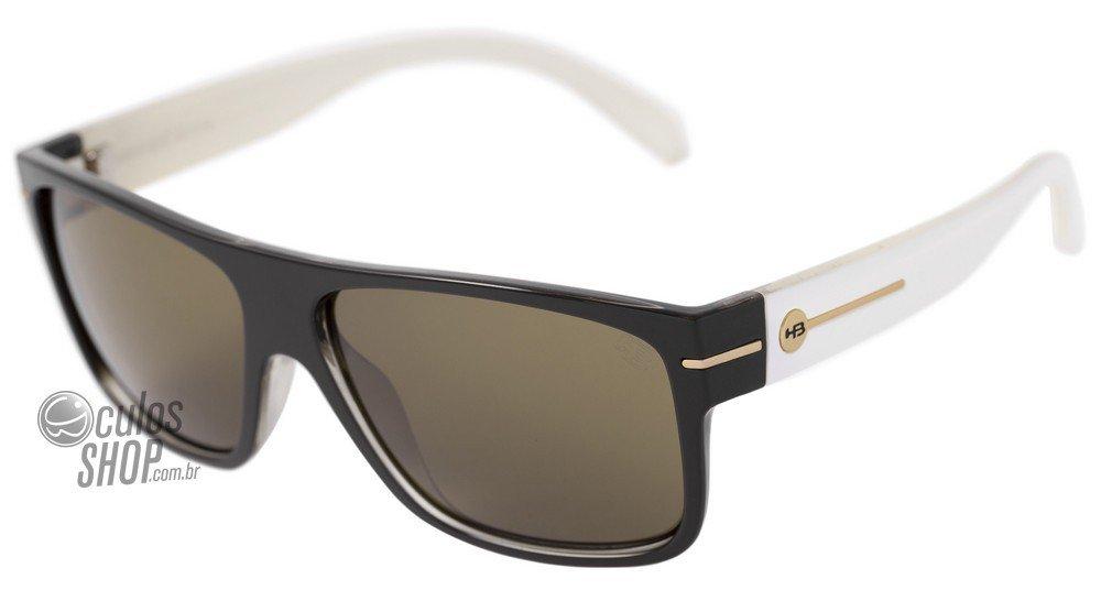 Óculos de Sol HB Would Matte Graphite / Gray Unico - 60 mm Black White/ Brown