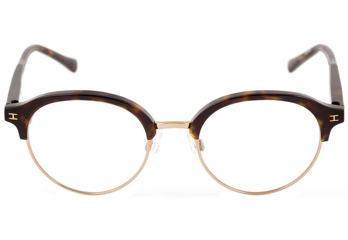 Hickmann HI 1021 G21 Marrom Mesclado e Dourado Brilho - Lente 4,9 cm - Grau