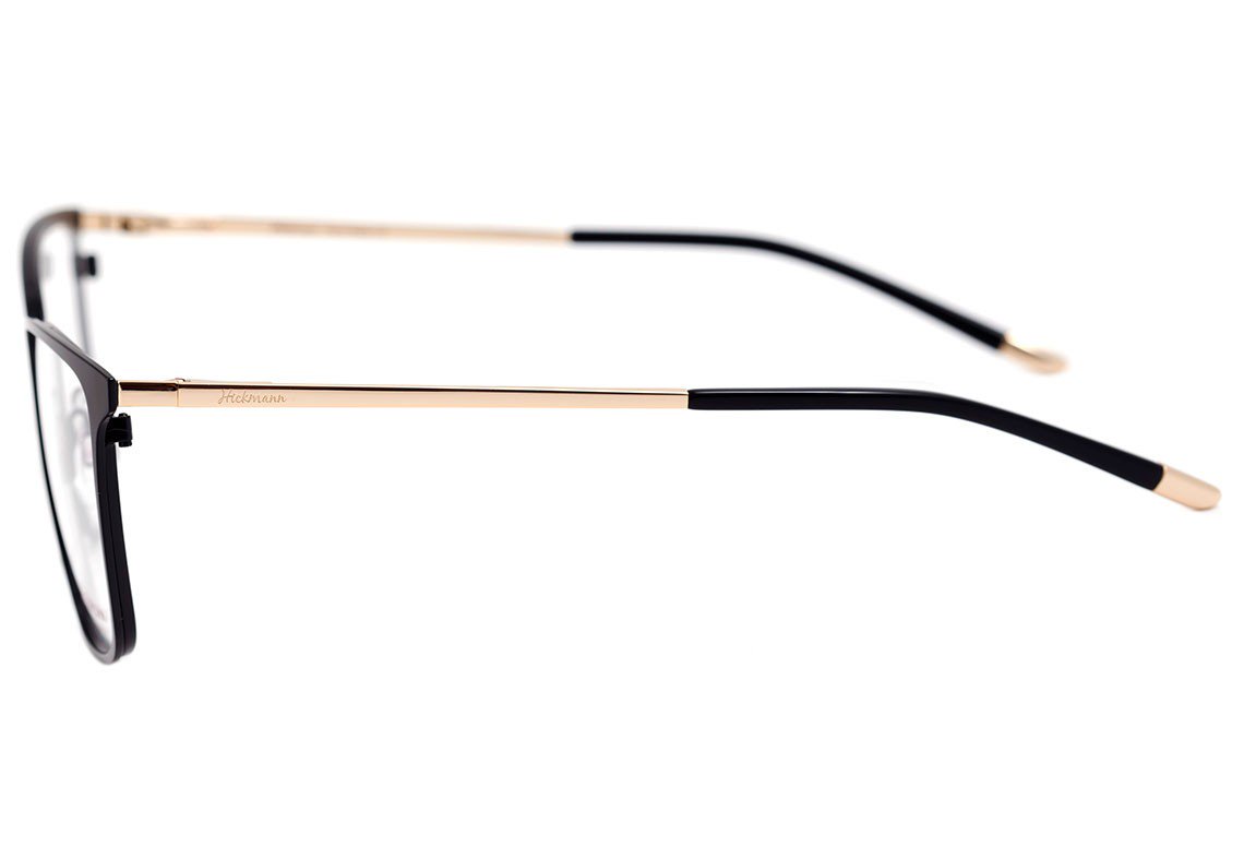 Óculos de Grau Hickmann Hi 1034 09Cs Preto Fosco E Dourado Brilho - 54 mm
