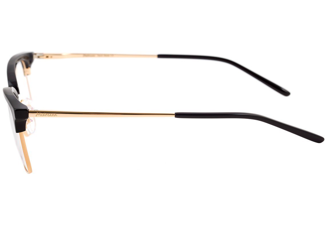 Hickmann Hi 1044 A01 Preto e Dourado Brilho - 53 mm - Grau