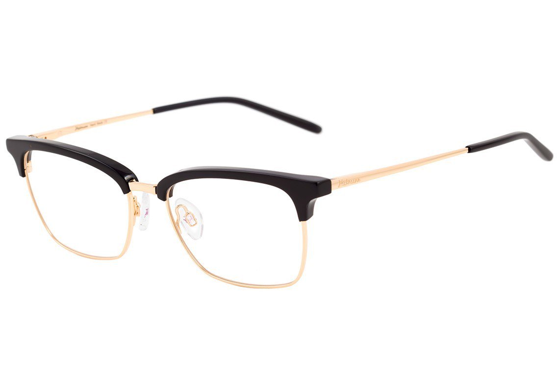 Hickmann Hi 1044 A01 Preto e Dourado Brilho - 53 mm - Grau
