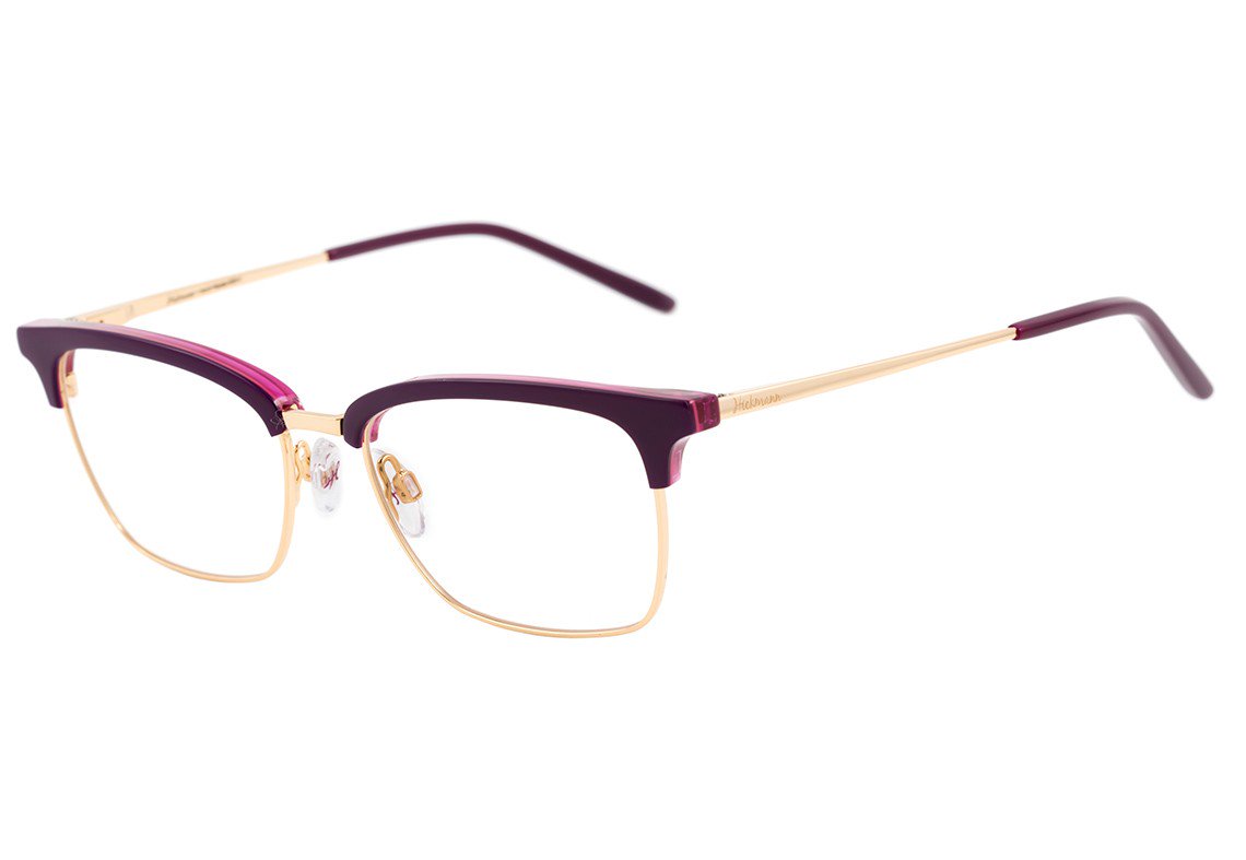 Hickmann Hi 1044 D01 Roxo E Dourado Brilho - 53 mm - Grau