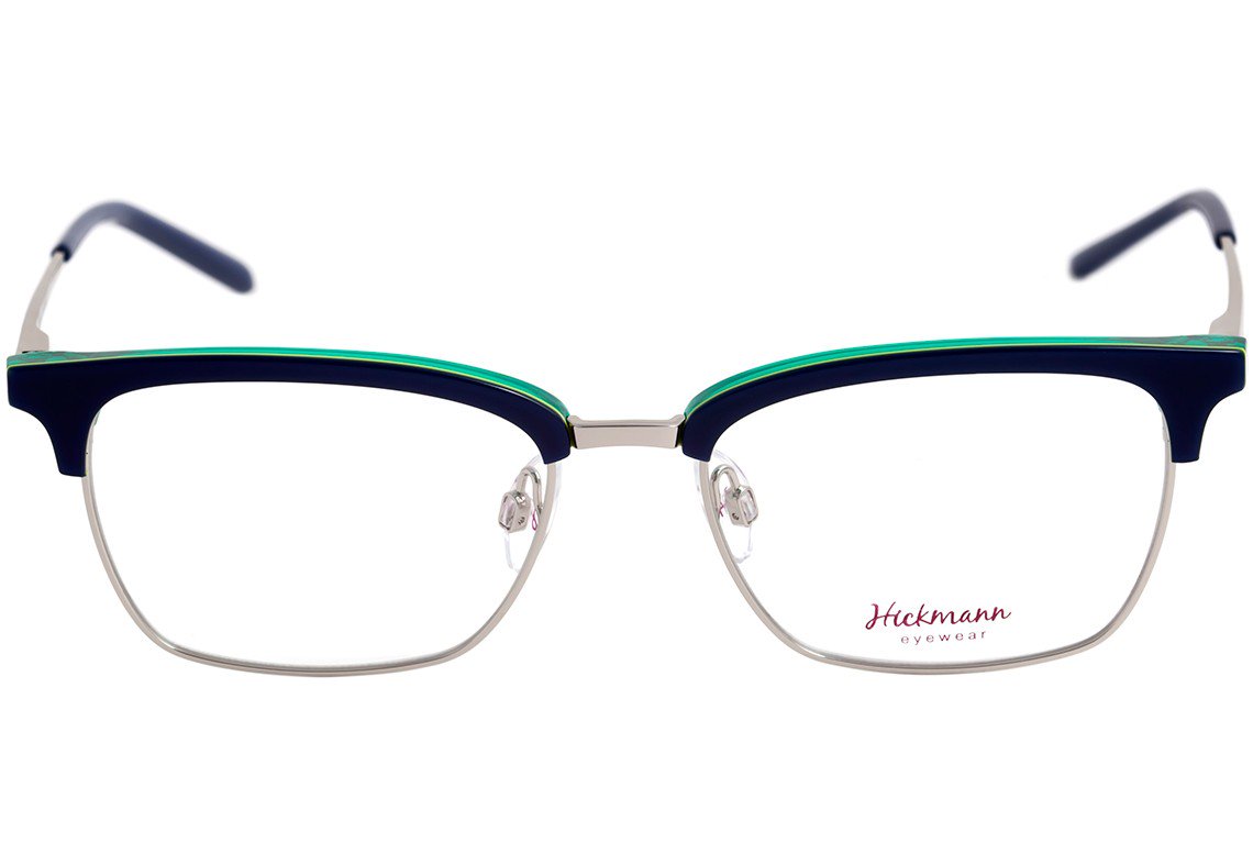 Hickmann Hi 1044 D02 Azul e Prata Brilho - 53 mm - Grau