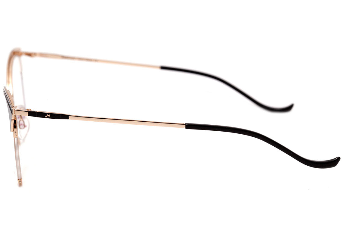 Hickmann HI 1055 09A Preto e Dourado Brilho - 53 mm - Grau