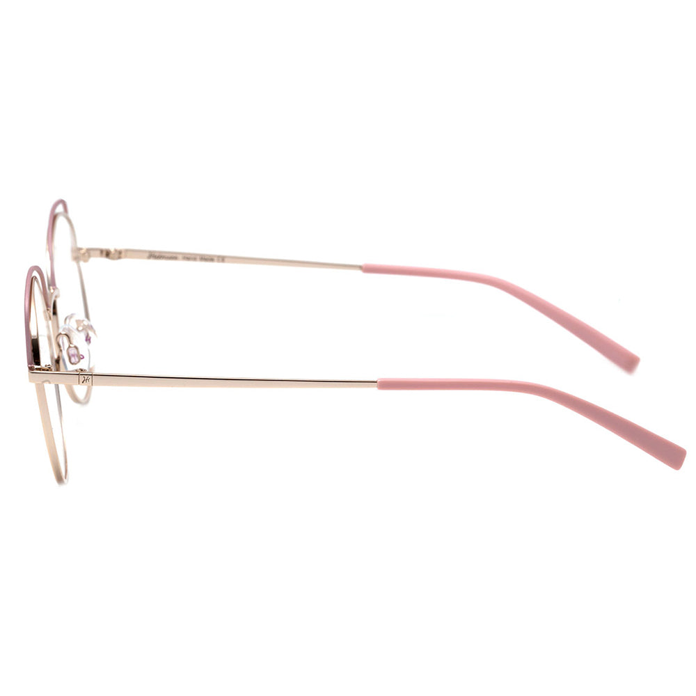 Hickmann Hi 1057 04B Prata Brilho e Rosa Fosco 52 mm - Grau
