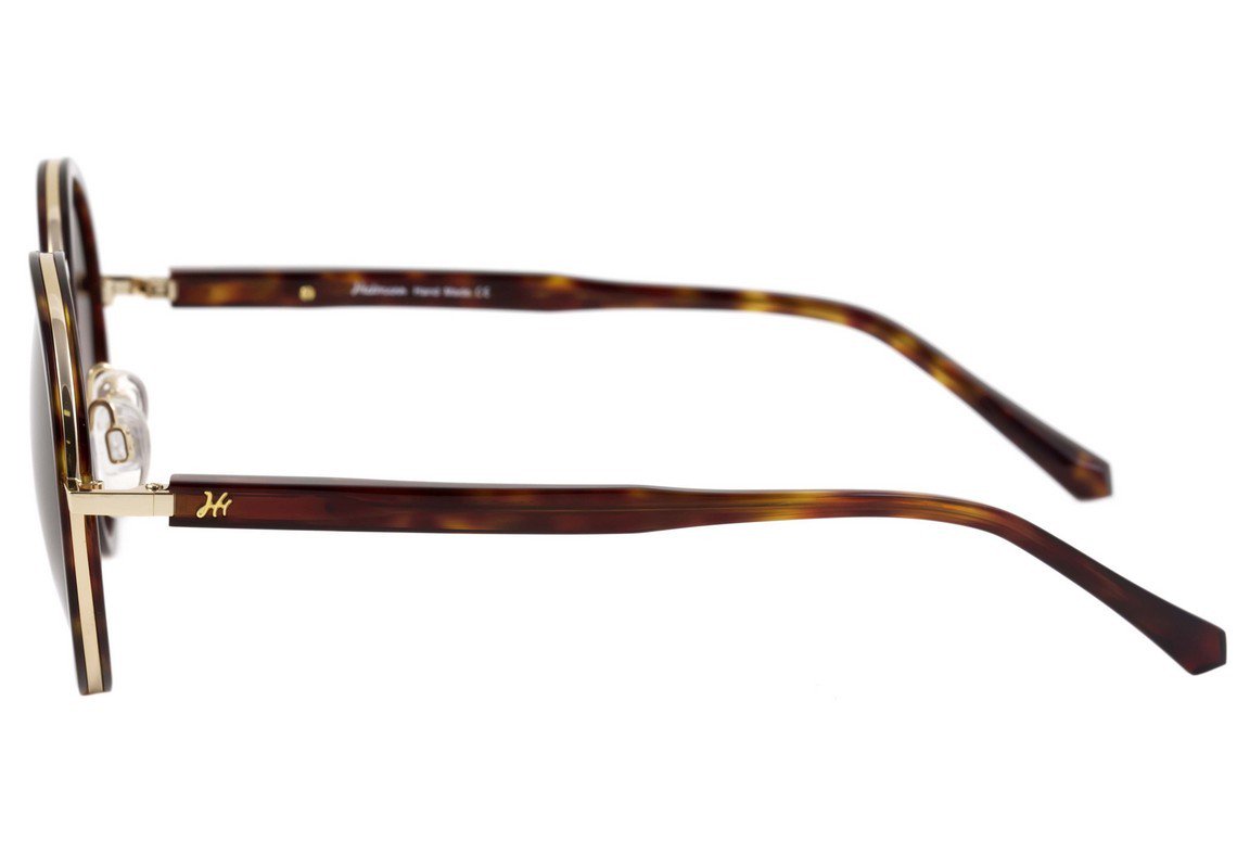 Óculos de Sol Hickmann HI 3015 A01 Preto Brilho e Estampado Floral / Preto Degradê - 51 mm G21 Marrom Mesclado E Dourado/ Marrom Degradê - 51 mm