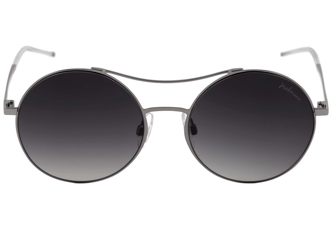 Hickmann HI 3025 02A Cinza Brilho / Preto Degradê - Lente 5,5 cm - Sol