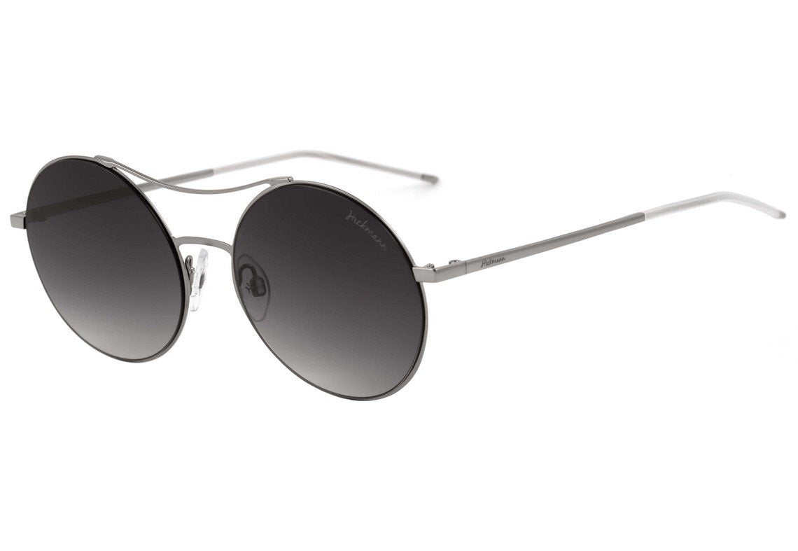 Hickmann HI 3025 02A Cinza Brilho / Preto Degradê - Lente 5,5 cm - Sol