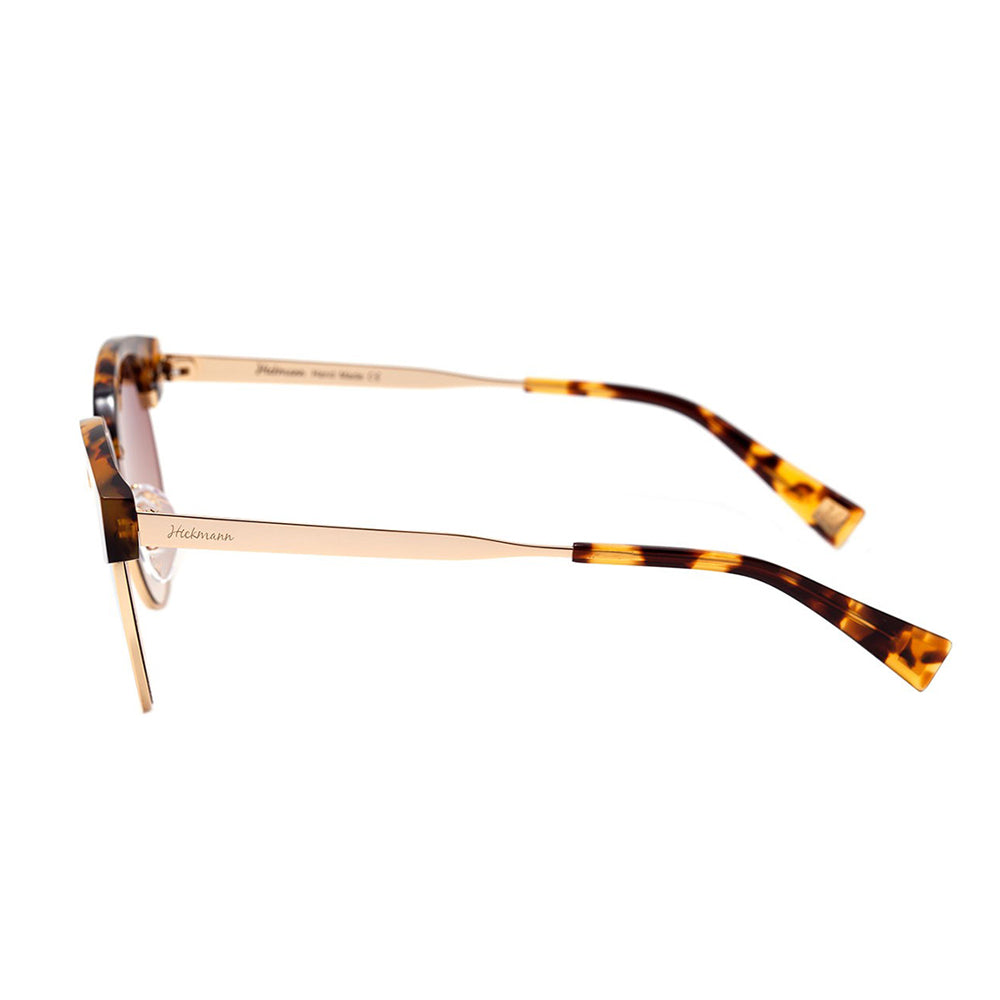 Hickmann HI 3036 G21 Marrom Mesclado e Dourado Brilho / Marrom Degradê - 52 mm