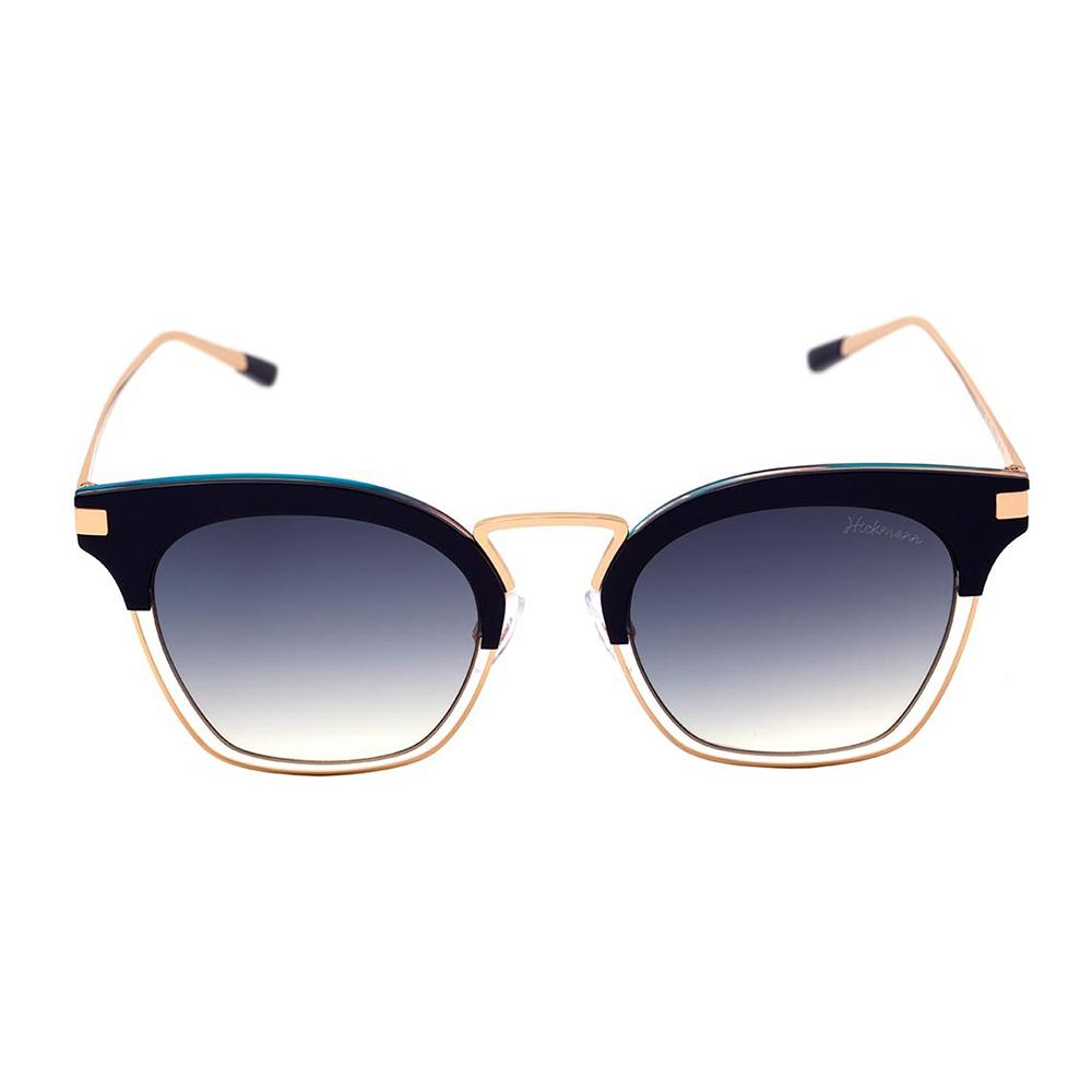 Óculos de Sol Hickmann HI 3037 H02 Azul E Dourado Brilho/ Azul Degradê - 51 mm