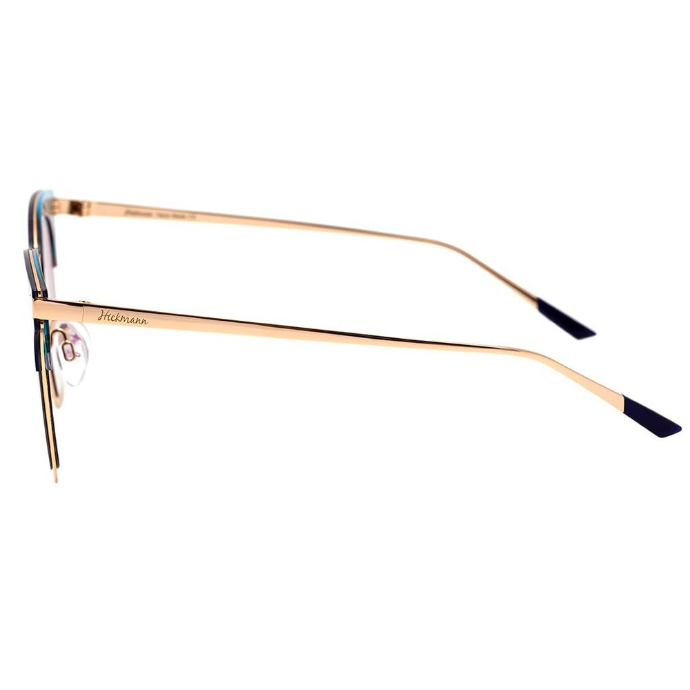 Óculos de Sol Hickmann HI 3037 H02 Azul E Dourado Brilho/ Azul Degradê - 51 mm