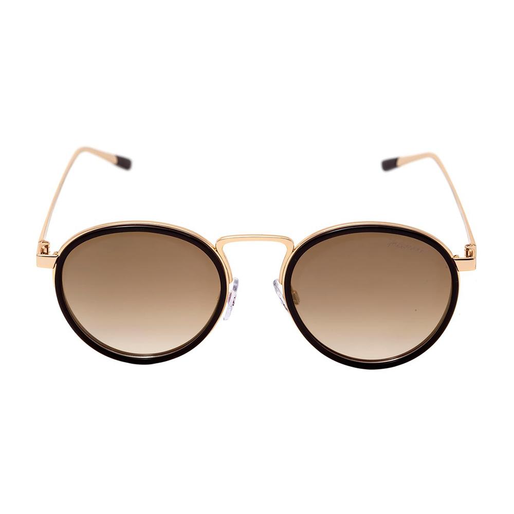 Óculos de Sol Hickmann Hi 3039 T04 Dourado E Marrom Brilho/ Marrom Degradê Espelhado - 52 mm