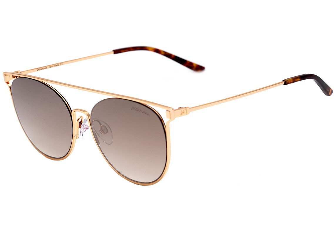 Óculos de Sol Hickmann HI 3046 04B Dourado e Marrom Mesclado Brilho / Dourado Degradê Espelhado - 56 mm