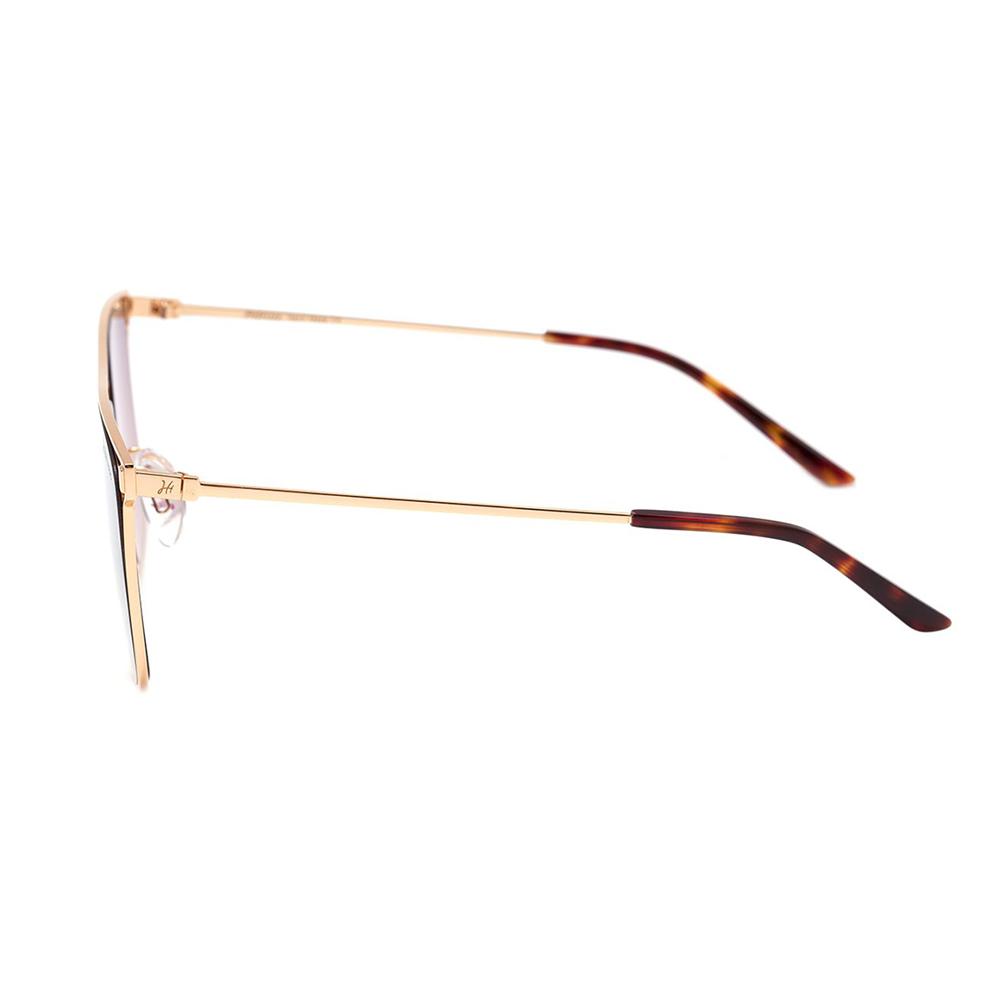 Óculos de Sol Hickmann Hi 3047 04B Dourado E Marrom Mesclado Brilho/ Dourado Degradê Espelhado - 56 mm
