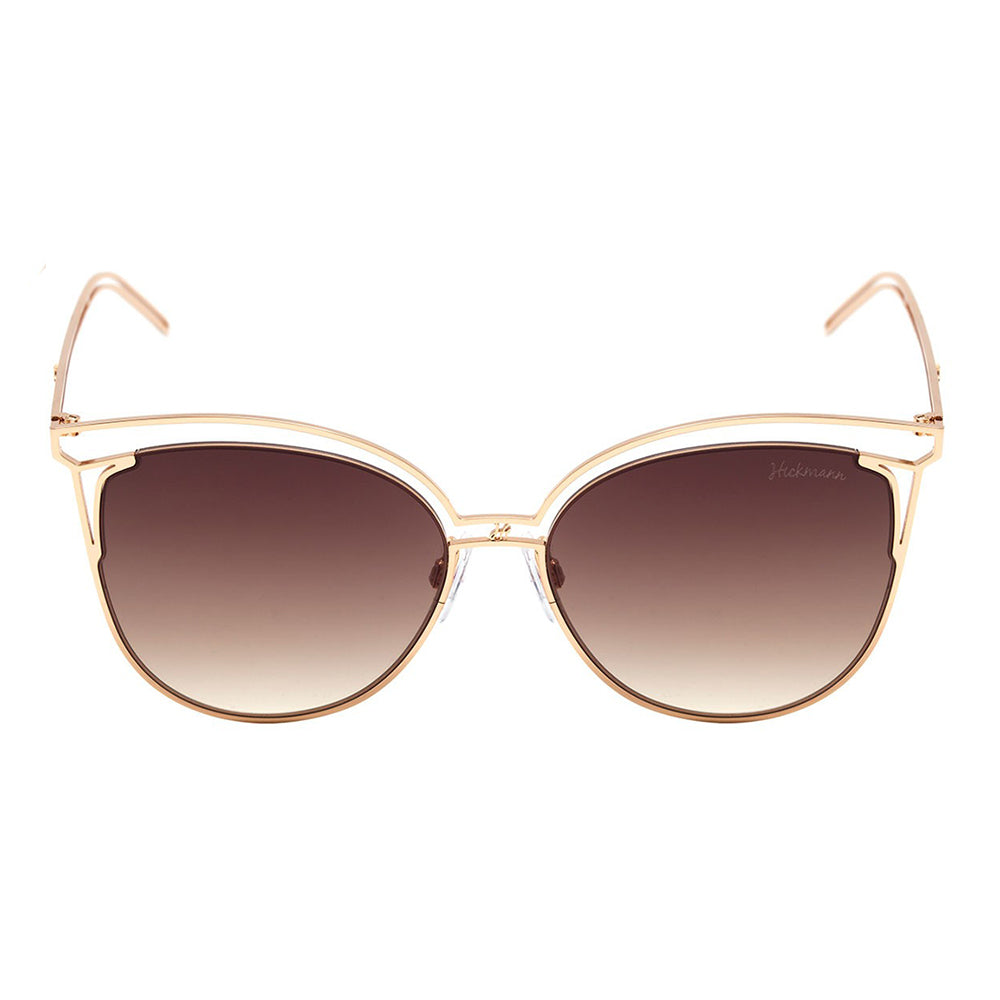 Óculos de Sol Hickmann HI 3048 04A Dourado Brilho / Marrom Degradê - 58 mm