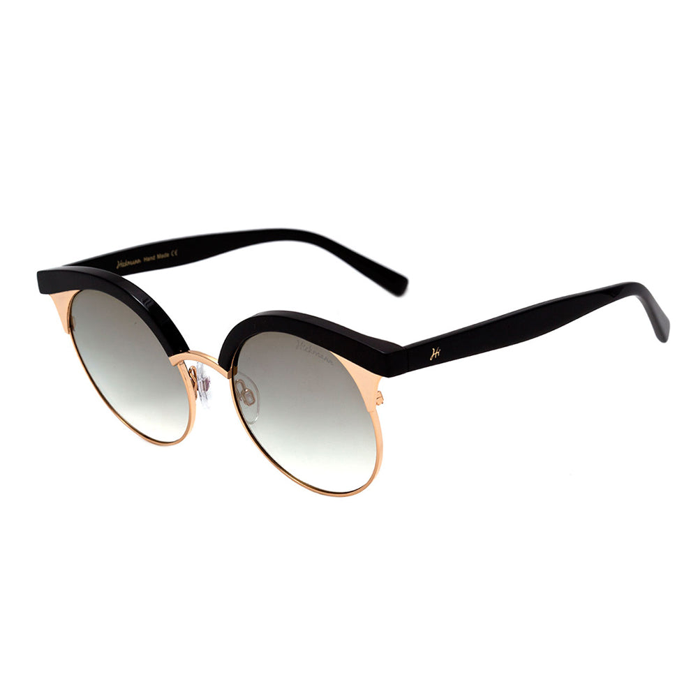 Hickmann HI 3050 A01 Preto e Dourado Brilho / Dourado Degradê Espelhado - 52 mm
