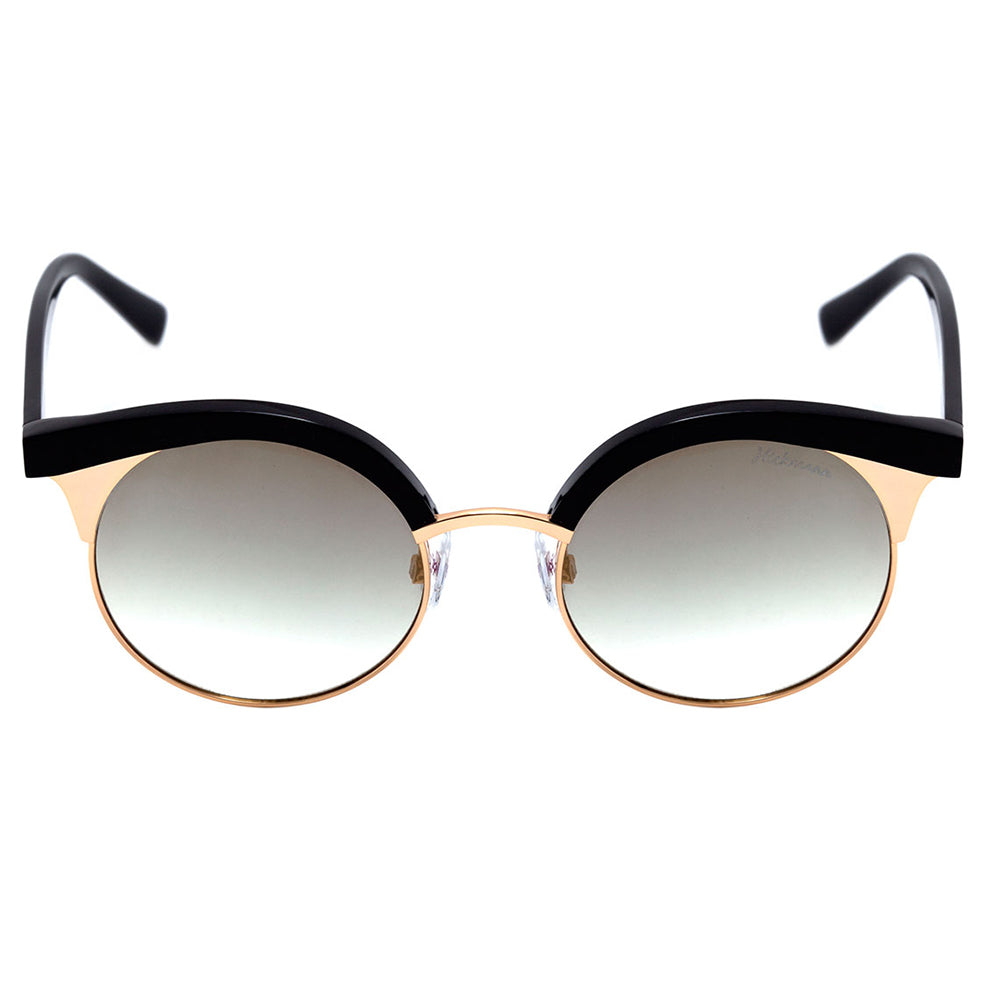 Hickmann HI 3050 A01 Preto e Dourado Brilho / Dourado Degradê Espelhado - 52 mm