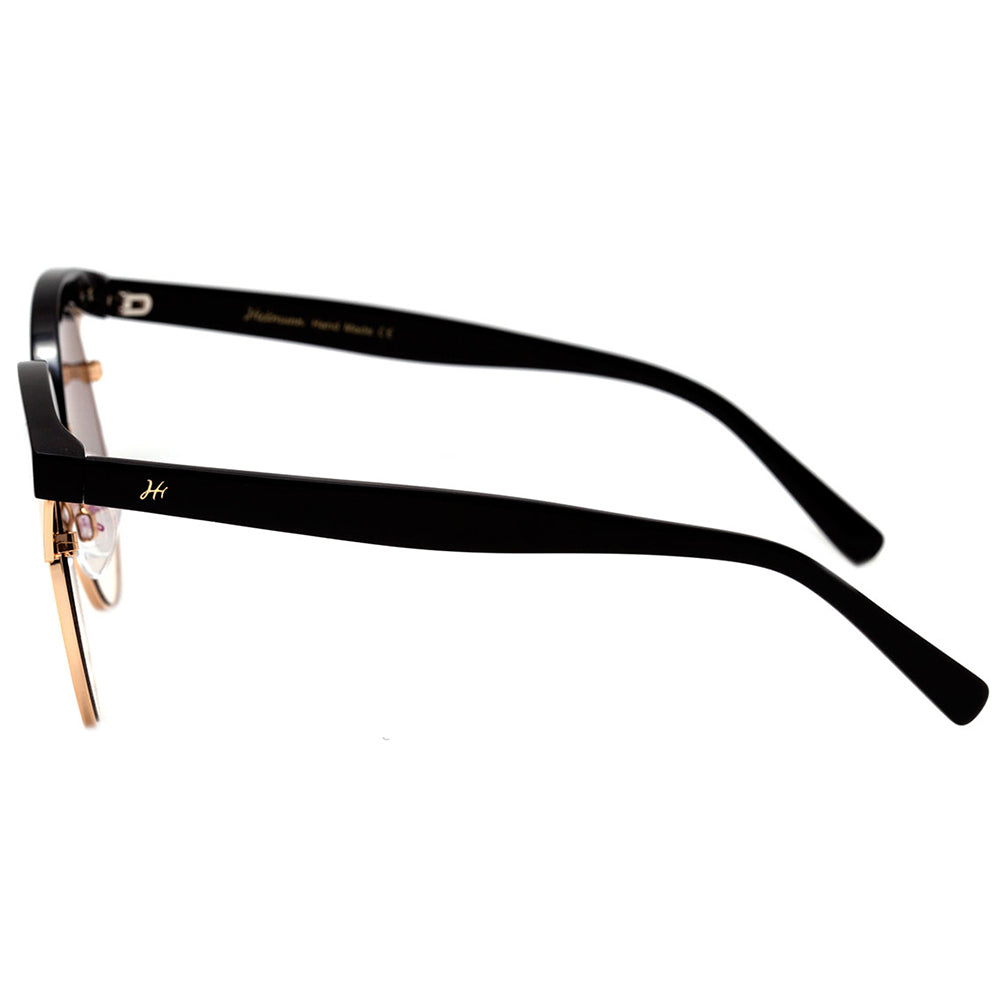 Hickmann HI 3050 A01 Preto e Dourado Brilho / Dourado Degradê Espelhado - 52 mm